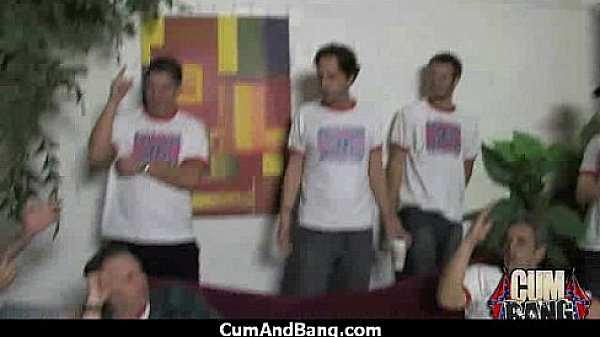 Busty ebony whore gangbanged and covered in cum 24