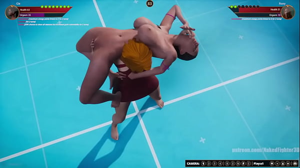 Gia VS Roxy Naked_Fighter_3D
