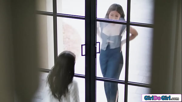 This hot asian chick knocked at my door and asked if she could take a look at her old bedroom i made my move and kissed and licked her wet pussy