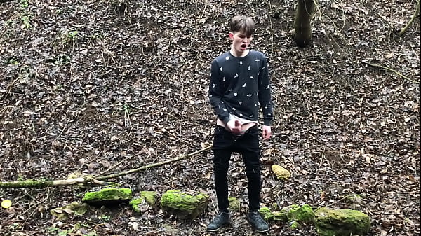 The GUY Jerking his Dick Outdoors and Enjoying the beauty of the nature 