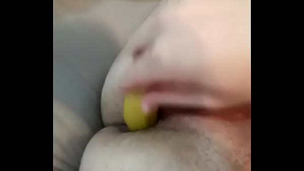 Banana inside my ass 