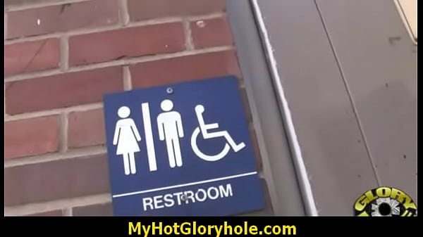 Hottie sucks and fucks black cock for cusmhot at gloryhole 23 