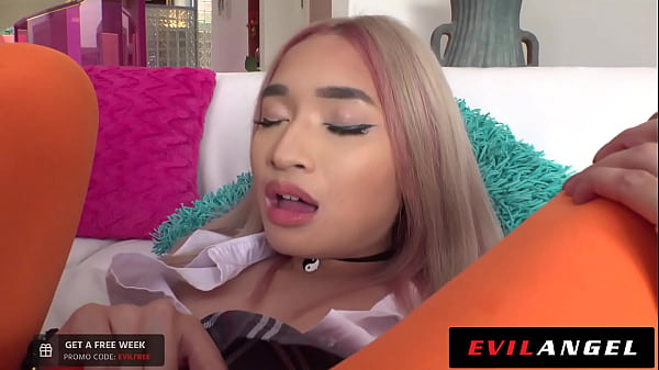 Asian Cutie Fucked_In Her Torn Leggings - Evil Angel