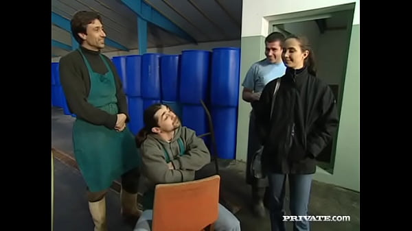 Patricia diamond gets gangbanged by factory workers including a dp