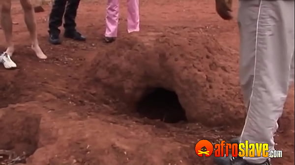 Perv African in_a hole to see fucking