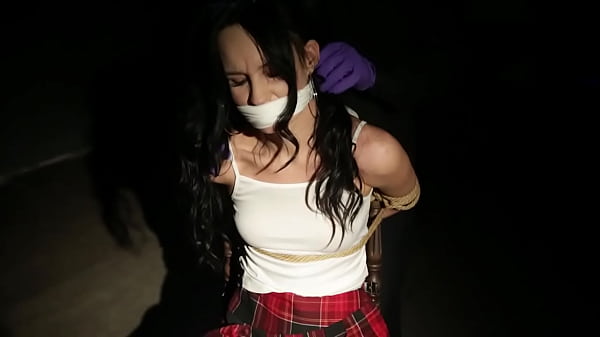Gypsy girl tied up and gagged