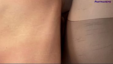 Stacy Fort Wearing Black Pantyhose Has Sex and Gets Facial 