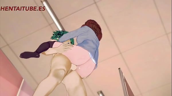 My Hero Academia - Uraraka Jerkff, Sucks and Fucking by Deku 