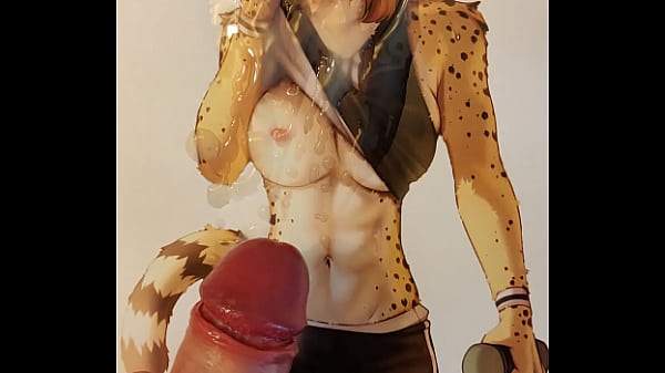 Athletic Cheetah furry tribute double