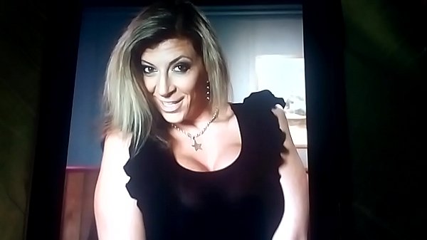 My Hot Cum on_her Nice Sexy Slutty MILF Faceand Boobs