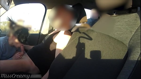 Play MP4 - Stranger caught my wife sucking dick in the car in the school parking lot - MissCreamy