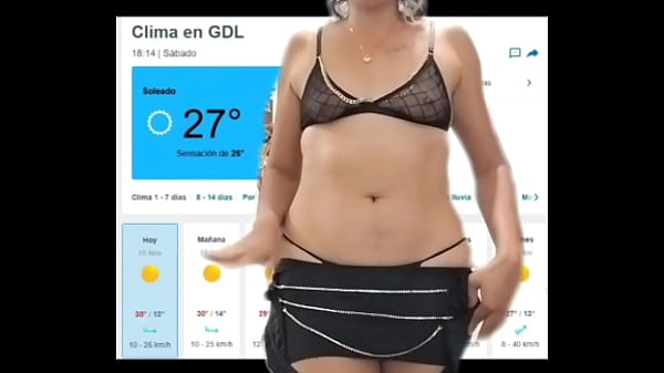 Play MP4 - La chica del tiempo annie se desnuda para ti&period;