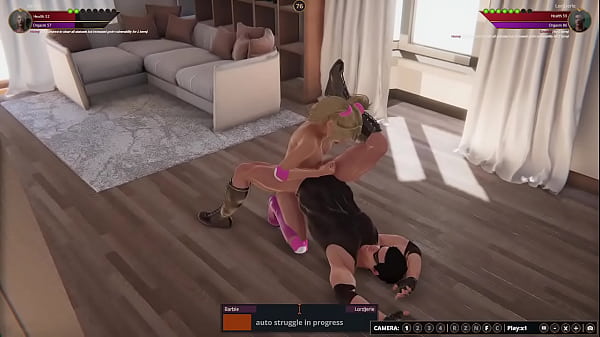 Barbie VS LordJerle Naked Fighter 3D