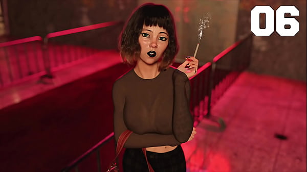 Off the record #06 inviting the smoking pierced goth girl with big tits to my place she accepts the invitation 