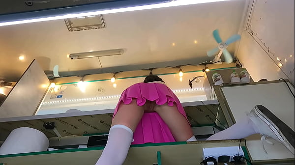 Pretty 18 Yo Lusty Brunette Likes To Work Without Panties thumbnail