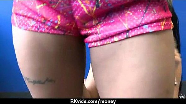 Sexy wild chick gets paid to fuck 2 