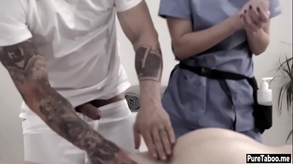 Play MP4 - Blonde teen tricked into sex by a weird massage guy