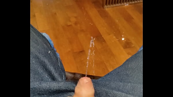 Public peein empty waiting room