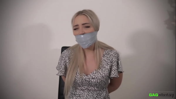 Blonde Damsel Gets Multiple Tape Gags thumbnail