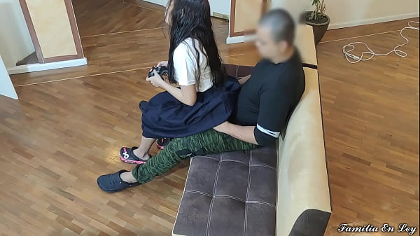 Play MP4 - in law sat on my legs and I took off the control to play I could not the movement of her ass on my cock