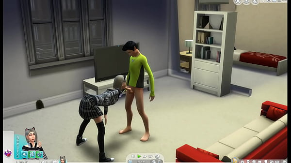 The_Sims 4_blowjob_from neko