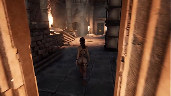 A huge rock hard cock suddenly filled Lara Croft's pussy to the brim. Hentai Game 3D Animation 