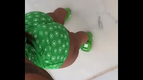 Sexy Candy Ass in green booty shorts 