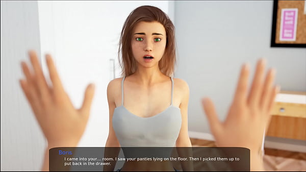 9-Milfy City - v0.6e - Part 9 - First touching my stepmom's huge boobs(dubbing)