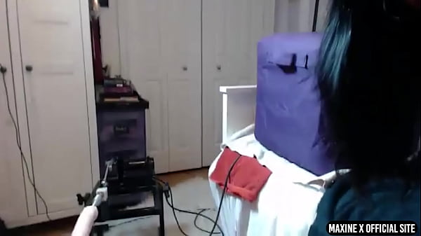 Maxine x dildo fucks her ass & cunt & makes scott rhodes cum hard 