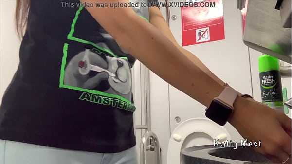 Extreme on the train. Teen took off her panties_and pee in_public