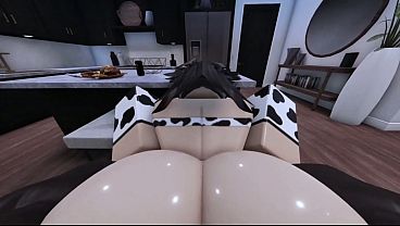 Filled slutty cow with bbc~ (roblox)
