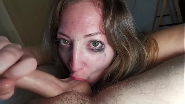 Bathing in my own puke and very huge cum 