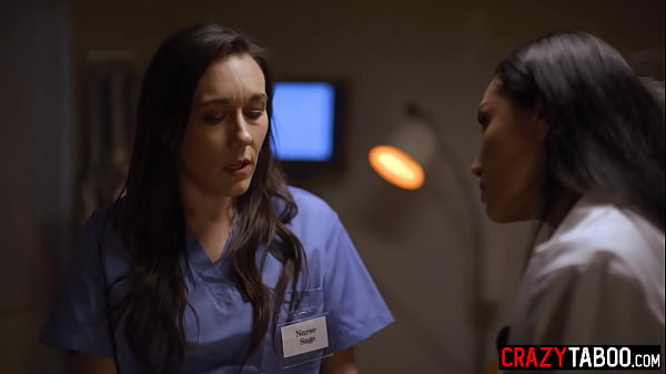 Play MP4 - Panic nurse Sinn Sage asked doctor Vicki Chase for the help and big ass Latina used her nurse