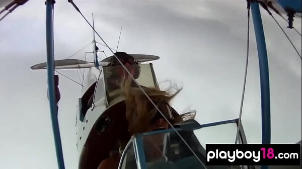 Badass blondie Dani_Mathers and MeganMedellin enjoying the naked flying