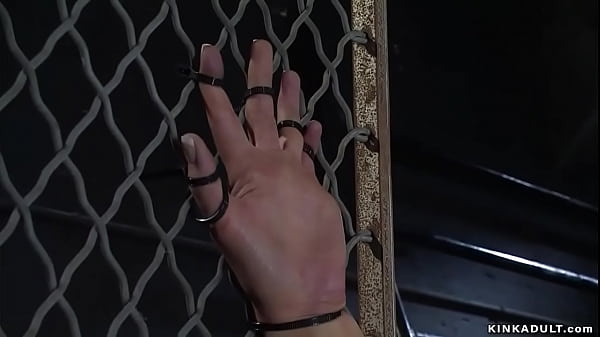 Bound lesbian slaves sticked on dildos