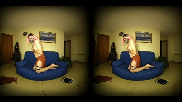 Feminine Crossdresser Showing His Body [vr180] thumbnail