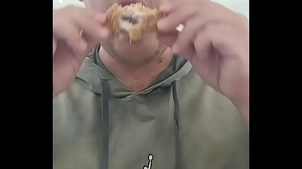A gay man from Russia decided to have lunch first to get his strength back before masturbating in a shopping mall bathroom!