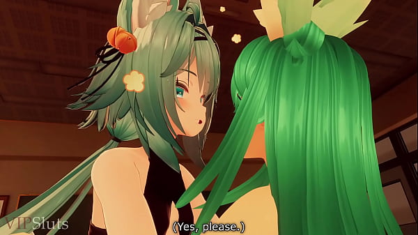 VIPSluts - Futa Senpai Teaches Anime Bunny Girl How To Take A Fat Cock 