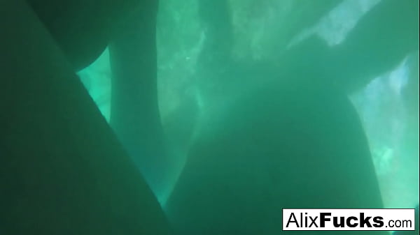 Underwater hidden camera lesbian fun with AlixJenna
