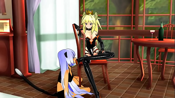 Bowsette foot worship 