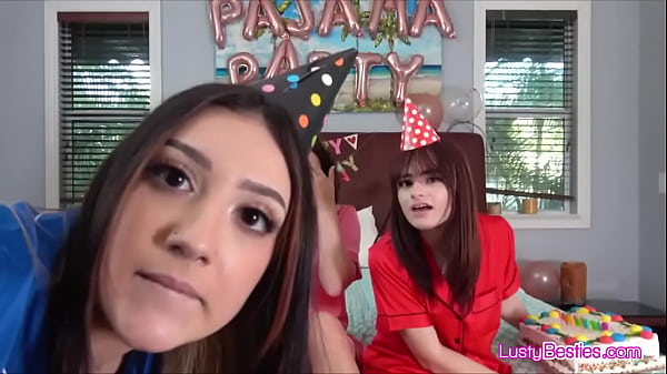 Leana and her girlfriends are celebrating on dick