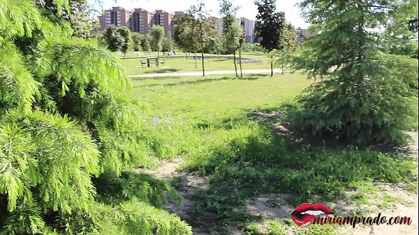 Play MP4 - busty teen finishes running and takes out her sex toy to masturbate in the public park