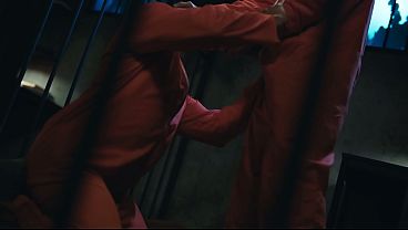 Gay Monster Cock - Straight Guy Fucks Sissy Cellmate with Deepthroat Blowjob
