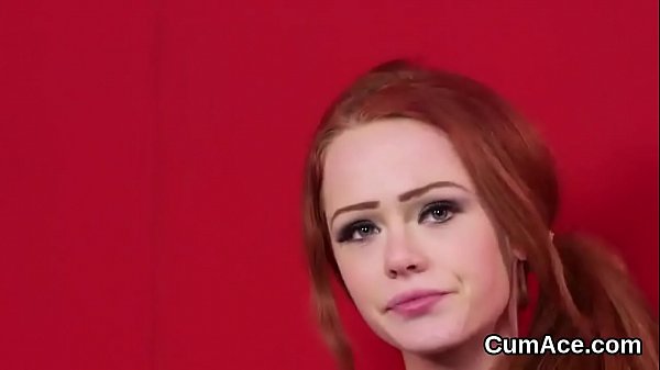 Peculiar hottie gets cum shot_on her face eating all the spunk