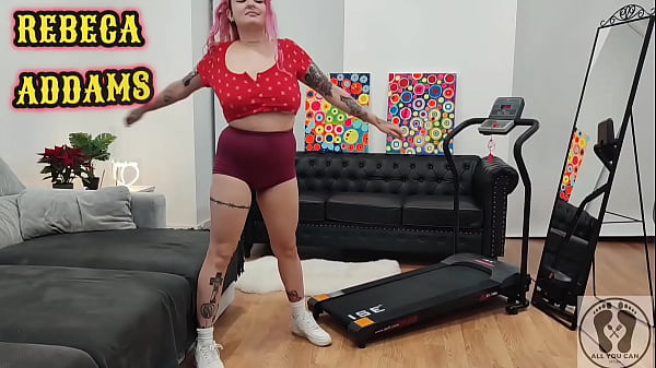 Nonton Treadmill Chubby Girl Exersices Short Tights Big Ass thumbnail