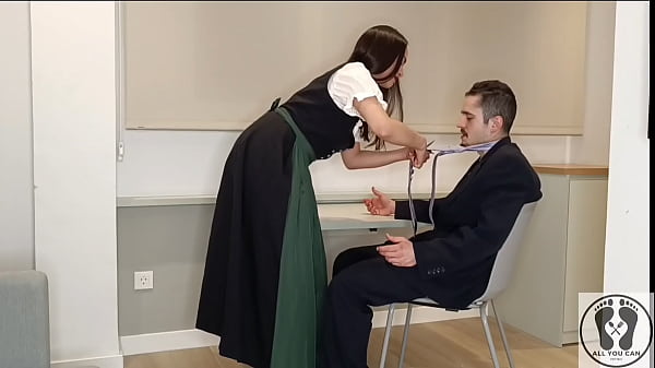 Play MP4 - WEARING A TRADITIONAL AUSTRIAN DIRNDL SHE JERKED HIM OFF