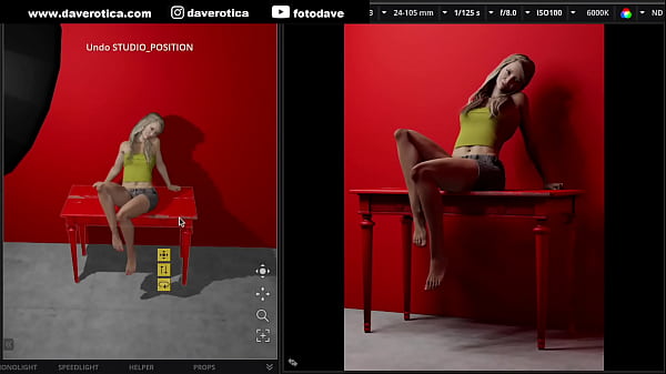 Fotografiando y_Posando_a la Modelo Virtual