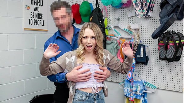 Teen Shoplifter Has to Blow the Guard s Cock as Her Punishment Myshopsex