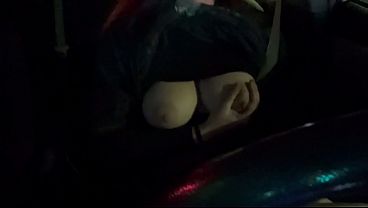 European Stepmom Artemisia Love Hot Car Ride Showing Her Horny Big Boobs For You thumbnail