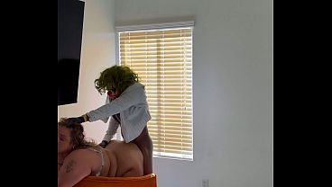 Sexy Whore Fucks Skinny Clown After Dreaming About Him For Months! 